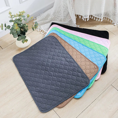 Reusable Absorbent Dog Pee Pad Blanket - Washable Puppy Training Pad and Pet Bed Urine Mat for Car Seat Protection and Pet Care Supplies