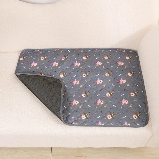 Reusable Absorbent Dog Pee Pad Blanket - Washable Puppy Training Pad and Pet Bed Urine Mat for Car Seat Protection and Pet Care Supplies