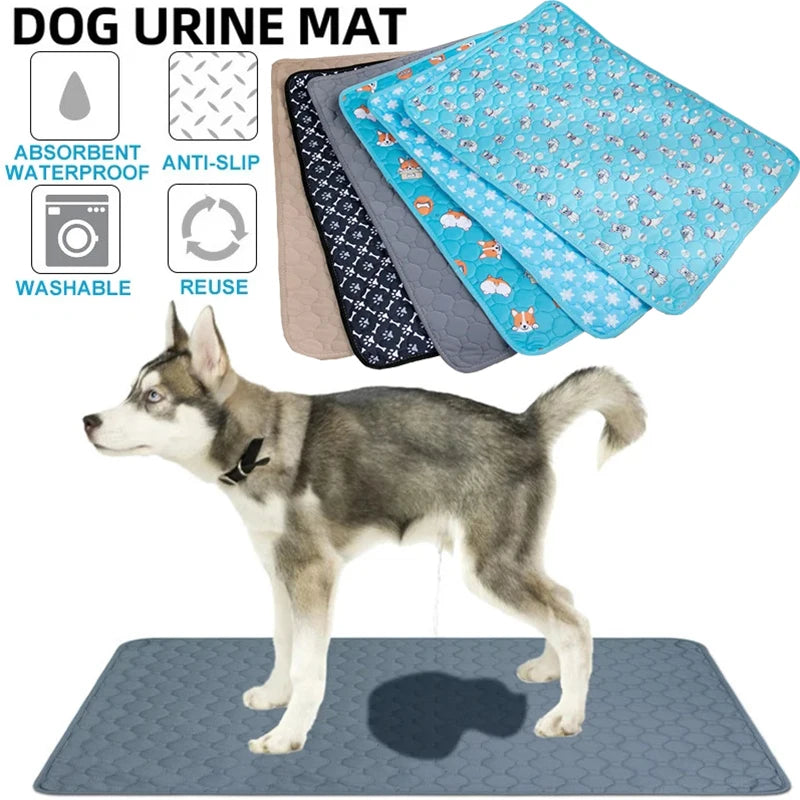 Reusable Absorbent Dog Pee Pad Blanket - Washable Puppy Training Pad and Pet Bed Urine Mat for Car Seat Protection and Pet Care Supplies