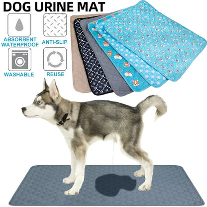 Reusable Absorbent Dog Pee Pad Blanket - Washable Puppy Training Pad and Pet Bed Urine Mat for Car Seat Protection and Pet Care Supplies