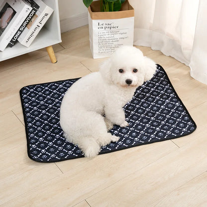 Reusable Absorbent Dog Pee Pad Blanket - Washable Puppy Training Pad and Pet Bed Urine Mat for Car Seat Protection and Pet Care Supplies